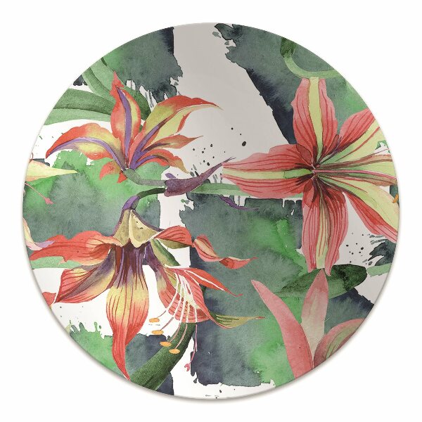 Podložka pod kolieskovú stoličku Hippeastrum kvet
