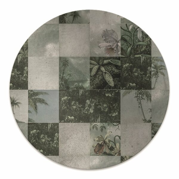 Podložka pod stoličku tropické Patchwork