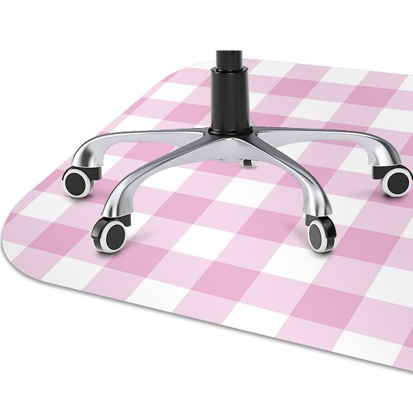 Podložka pod kancelársku stoličku pink mriežka
