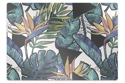 Ochranná podložka pod stoličku palmové listy