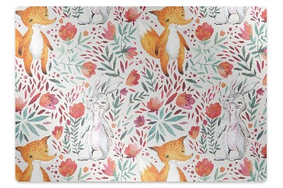 Podložka pod stoličku Liška a králik