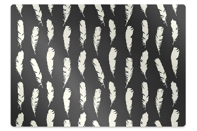 Podložka pod kancelársku stoličku bieleho peria