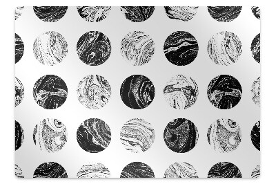 Podložka pod kancelársku stoličku vzorovaná Moon