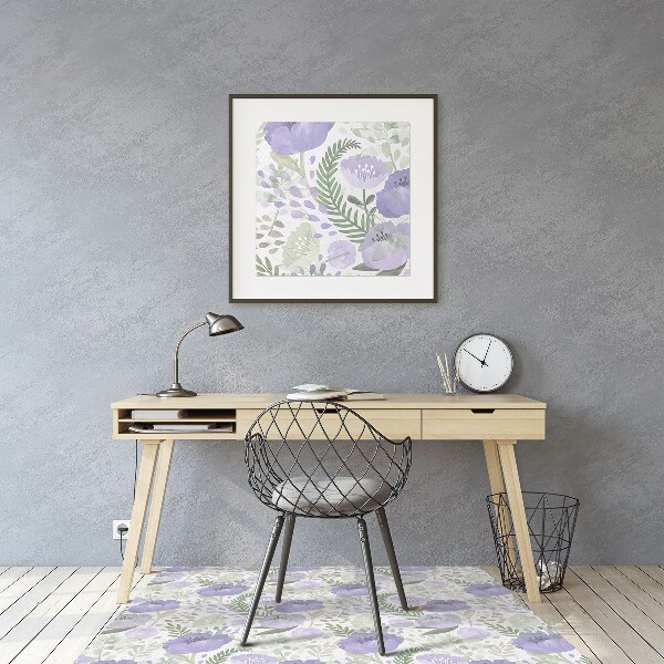 Podložka pod kancelársku stoličku pastel mak