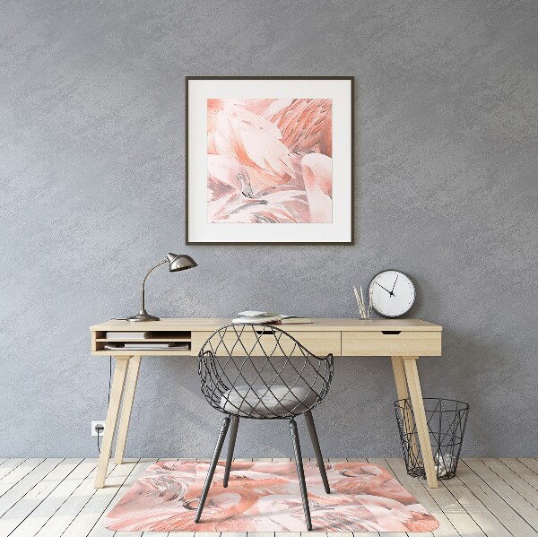 Podložka pod kolieskovú stoličku Flamingos