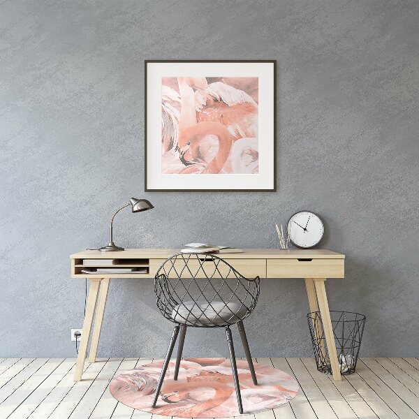 Podložka pod kolieskovú stoličku Flamingos