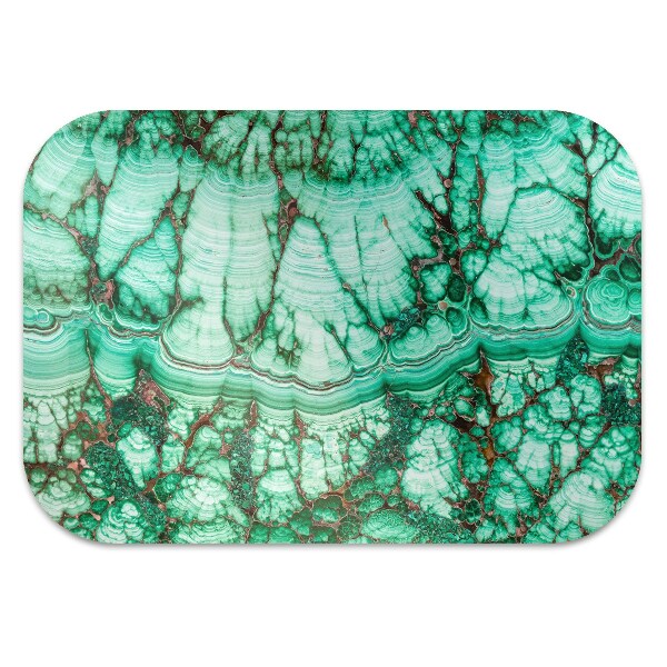 Podložka pod kancelársku stoličku Marble tyrkysová