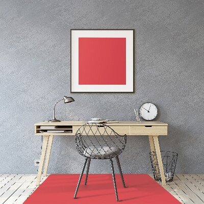 Podložka pod kolieskovú stoličku červená farba