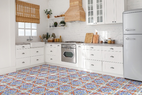 Vinylové dlažby obklady Grafika v štýle azulejos