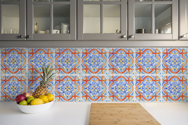 Vinylové dlažby obklady Grafika v štýle azulejos