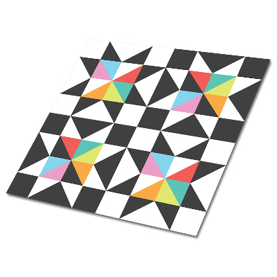 Vinylové dlažby obklady Farebný geometrický motív