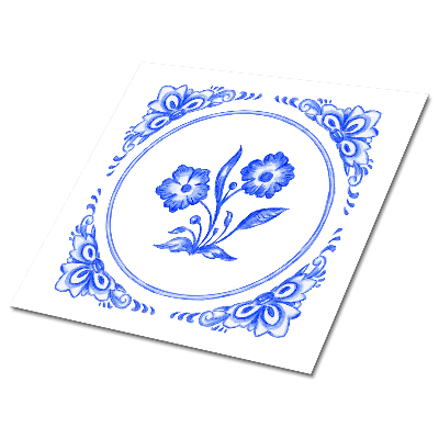 Samolepiace vinylové dlaždice Kvet azulejos