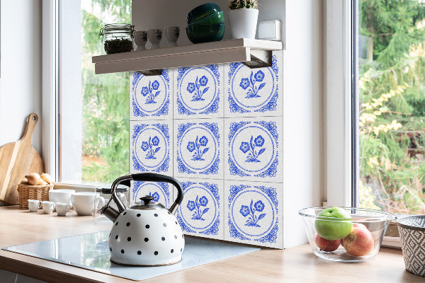 Samolepiace vinylové dlaždice Kvet azulejos