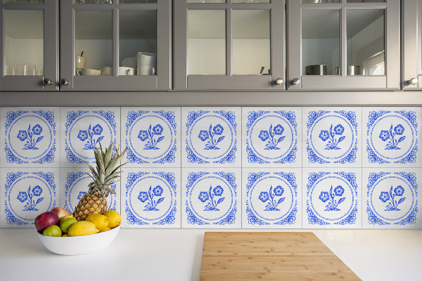 Samolepiace vinylové dlaždice Kvet azulejos