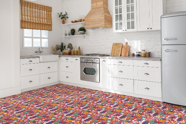 Samolepiace vinylové dlaždice Geometrický vintage vzor