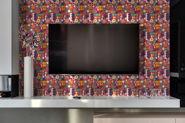 Samolepiaci obkladový panel Geometrický vintage vzor