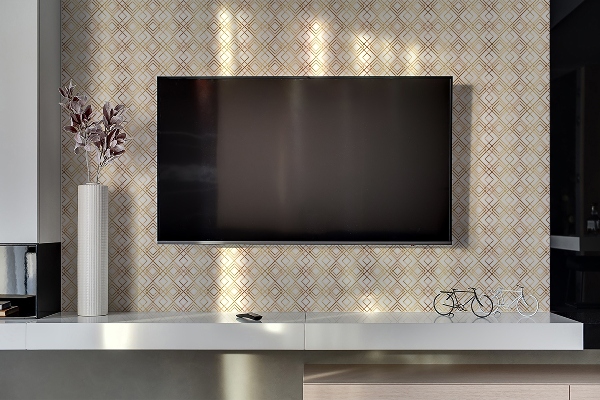 Samolepiaci dekoračný panel Zlaté línie