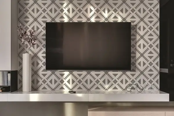 Stenový panel Štvorce a trojuholníky
