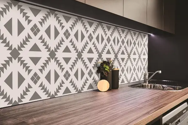 Stenový panel Štvorce a trojuholníky