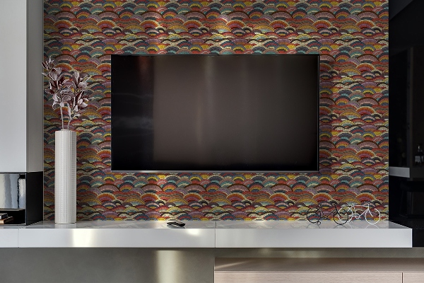Samolepiaci dekoračný panel Dekoratívne patchwork vlny