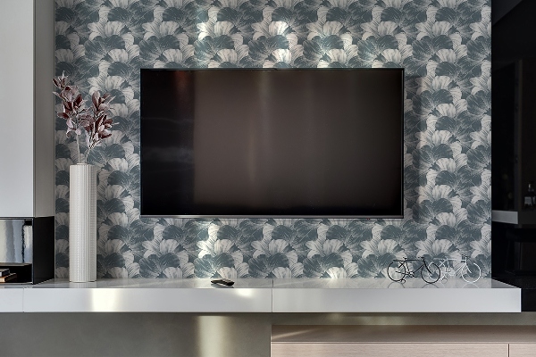 Nástenný panel PVC Kvety pre televíziu