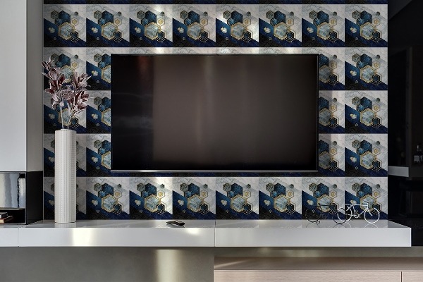 Samolepiaci obkladový panel Šesťuholník
