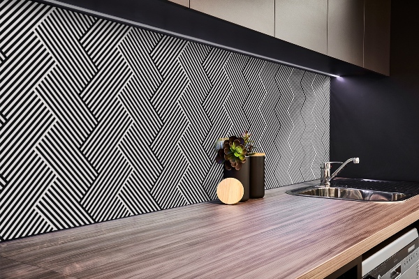 Nástenný panel PVC Geometrické čiary