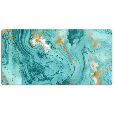 Ochranná podložka na stôl Marble tyrkysová